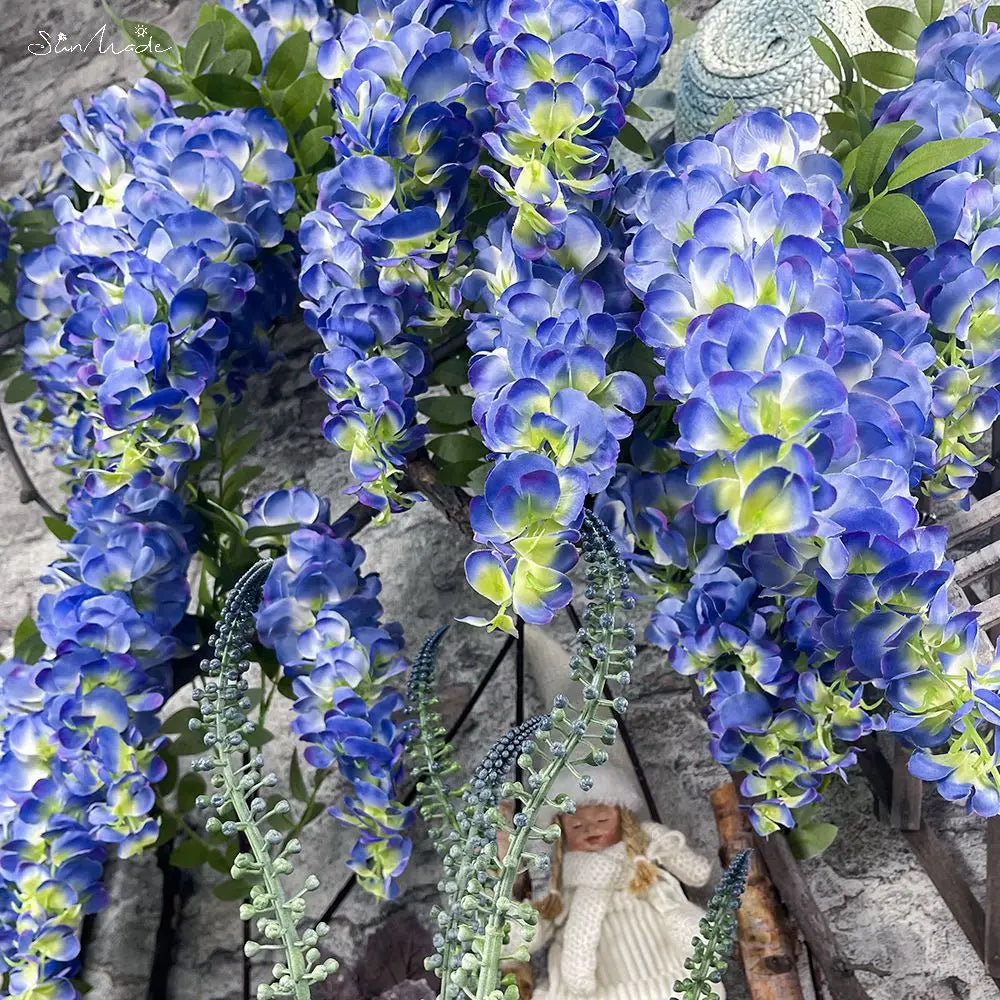 Glyzinienblüten – Seiden-Design – Innen-Dekor