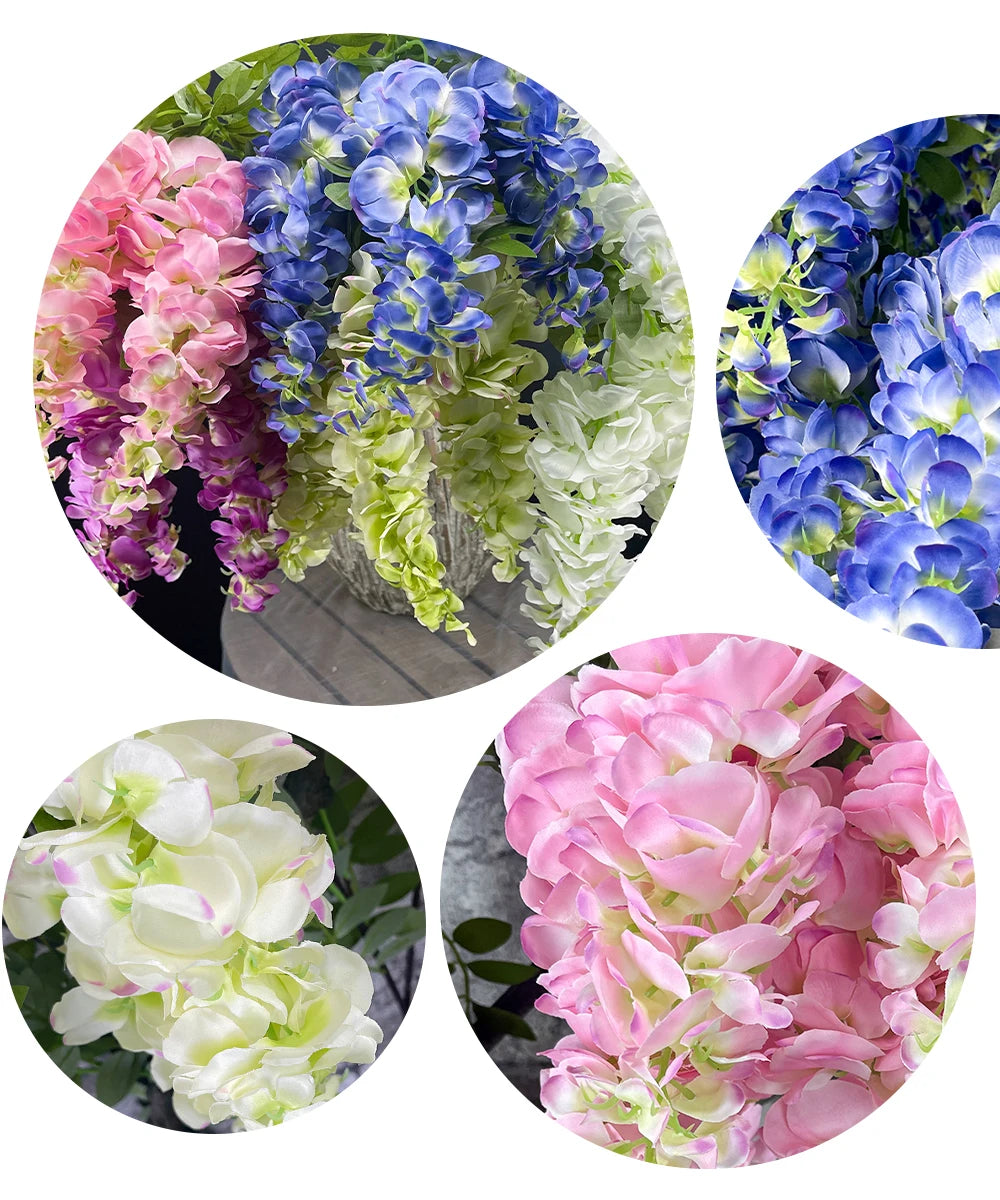 Glyzinienblüten – Seiden-Design – Innen-Dekor