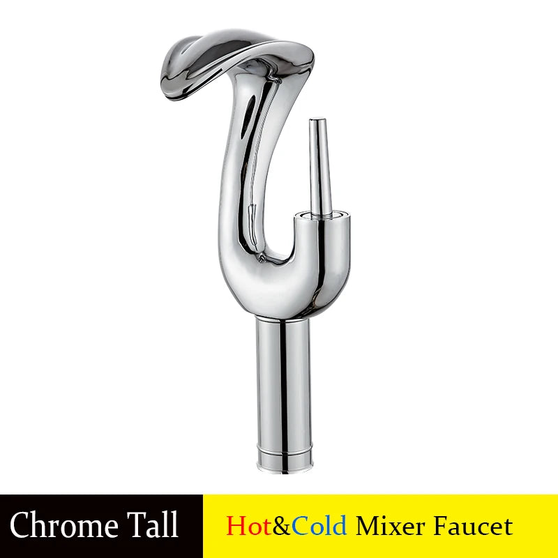 Gold Badezimmer Armatur – Messing Deck, Warm & Kalt