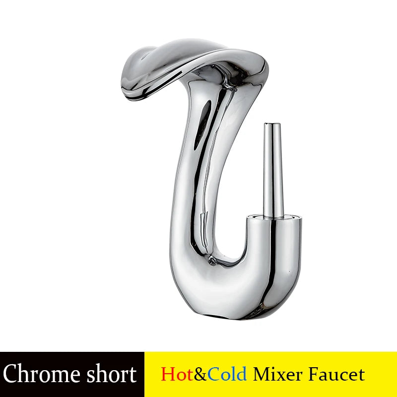 Gold Badezimmer Armatur – Messing Deck, Warm & Kalt