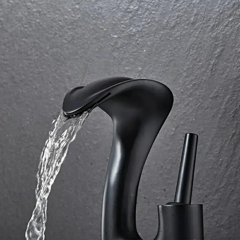 Gold Badezimmer Armatur – Messing Deck, Warm & Kalt