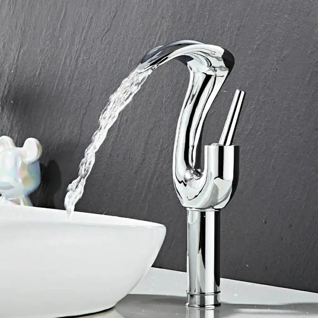 Gold Badezimmer Armatur – Messing Deck, Warm & Kalt