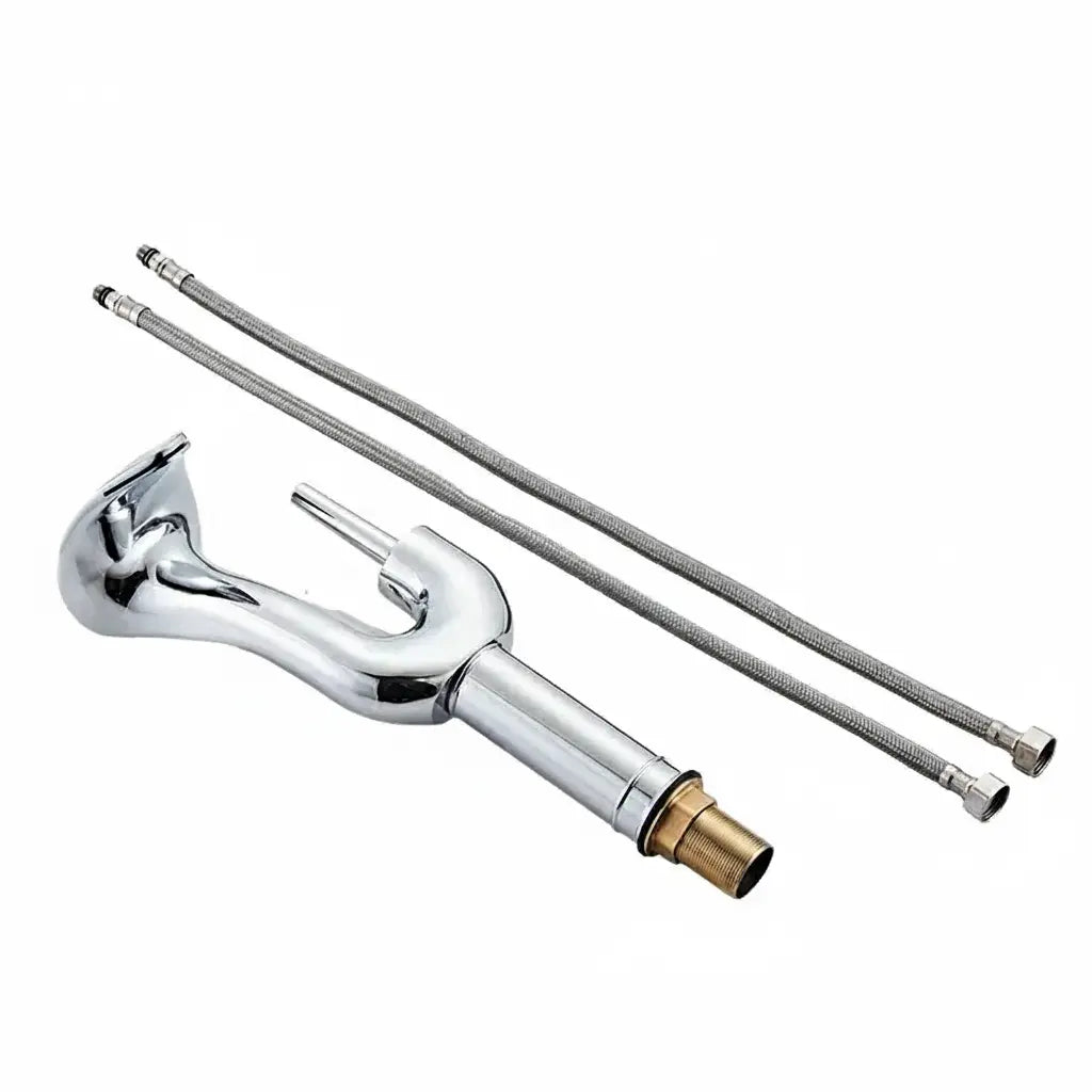 Gold Badezimmer Armatur – Messing Deck, Warm & Kalt