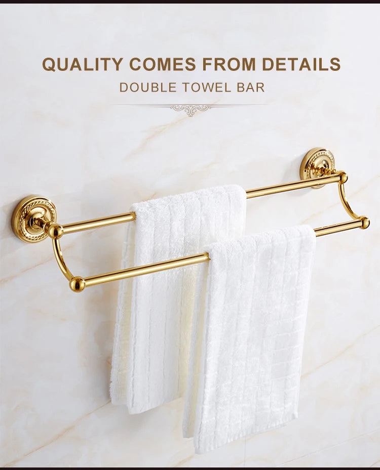 Gold Badzubehör – Chrom Veredelung Set