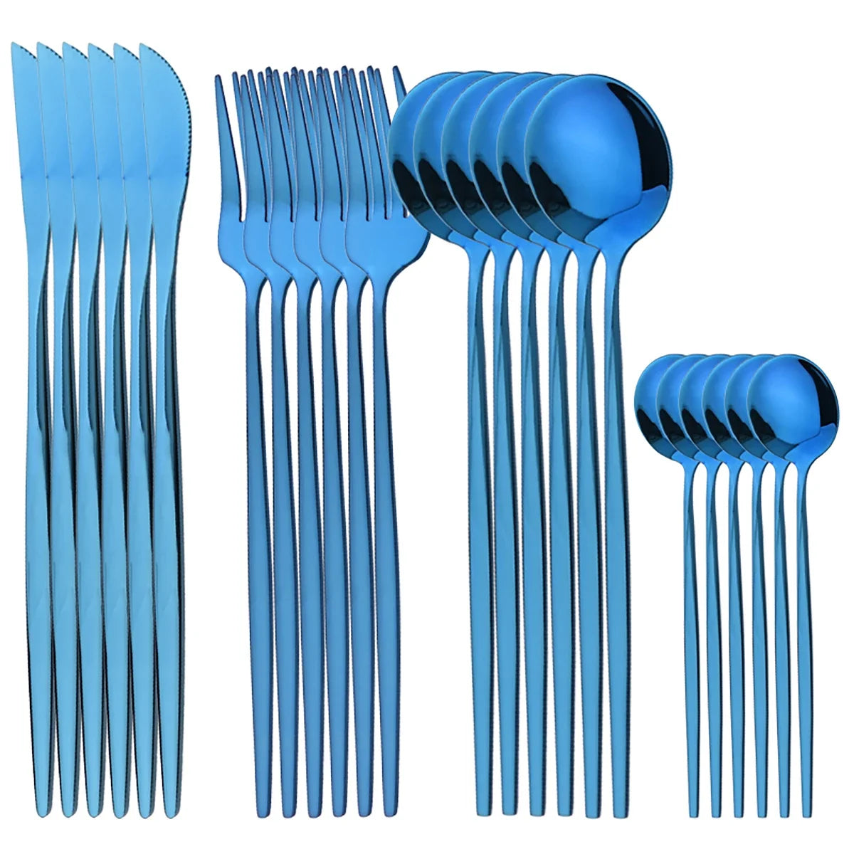 Gold Besteckset – Edelstahl – 24-teilig