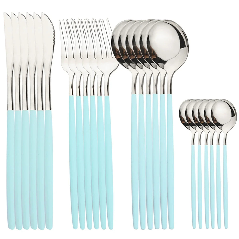 Gold Besteckset – Edelstahl – 24-teilig