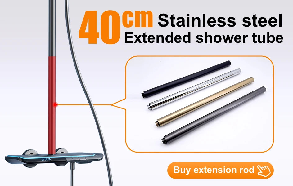 Gold-Duschsystem – Messing-Design – Höhenverstellbar