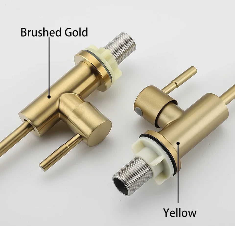 Gold Küchenarmatur – Edelstahl – Direkter Trinkgenuss