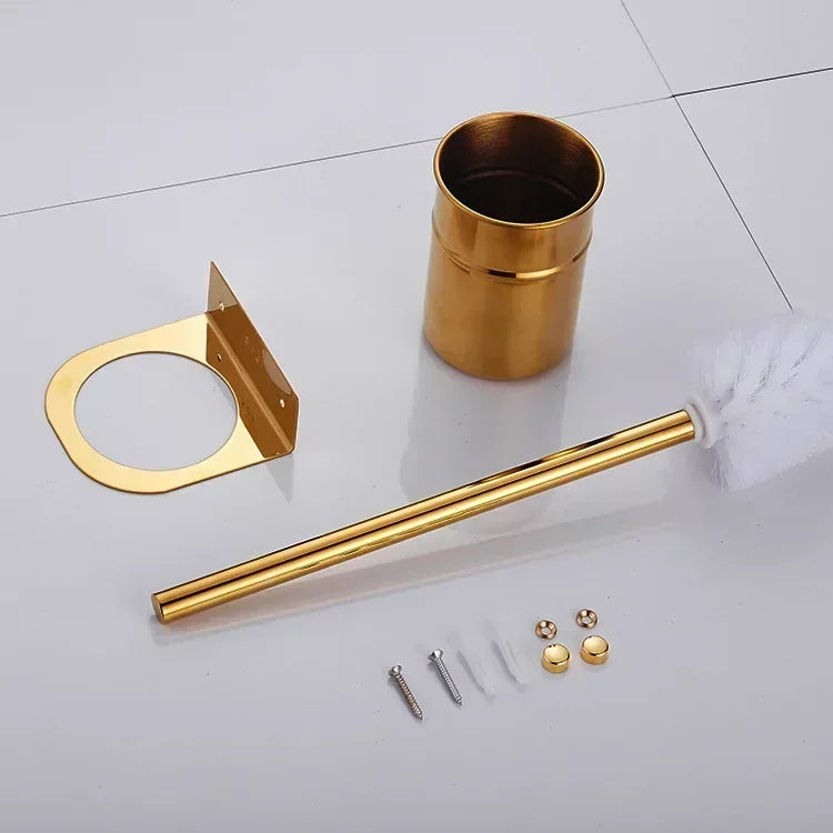 Gold Toilettenbürste – Edelstahl – Wandmontage