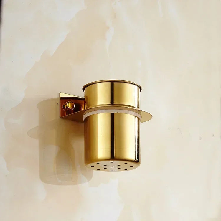 Gold Toilettenbürste – Edelstahl – Wandmontage