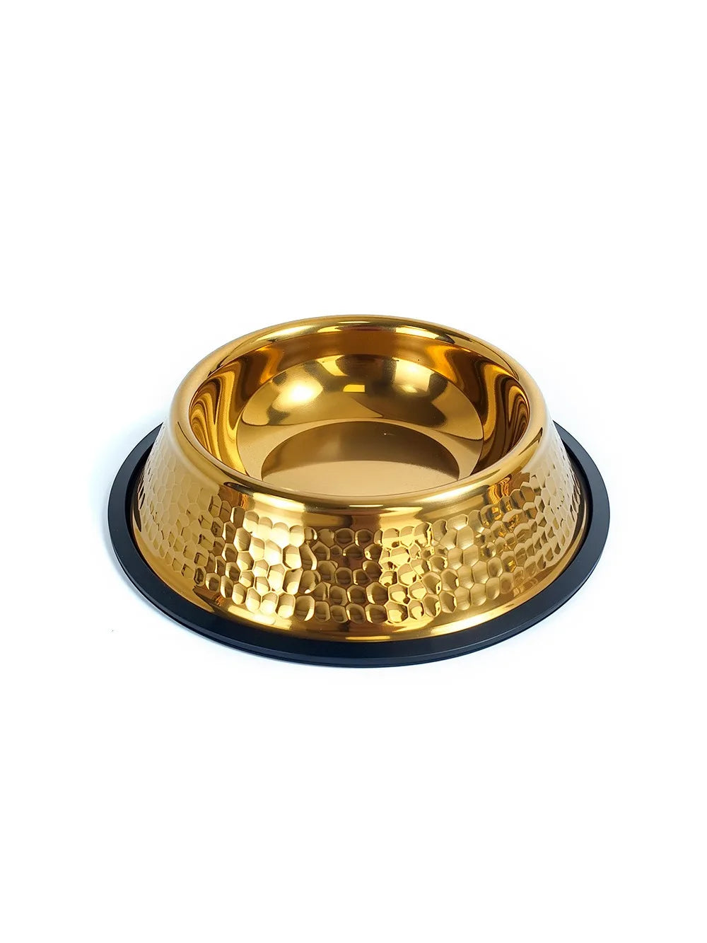 Goldbeschichteter Napf – Edelstahl Design – Grosses Volumen