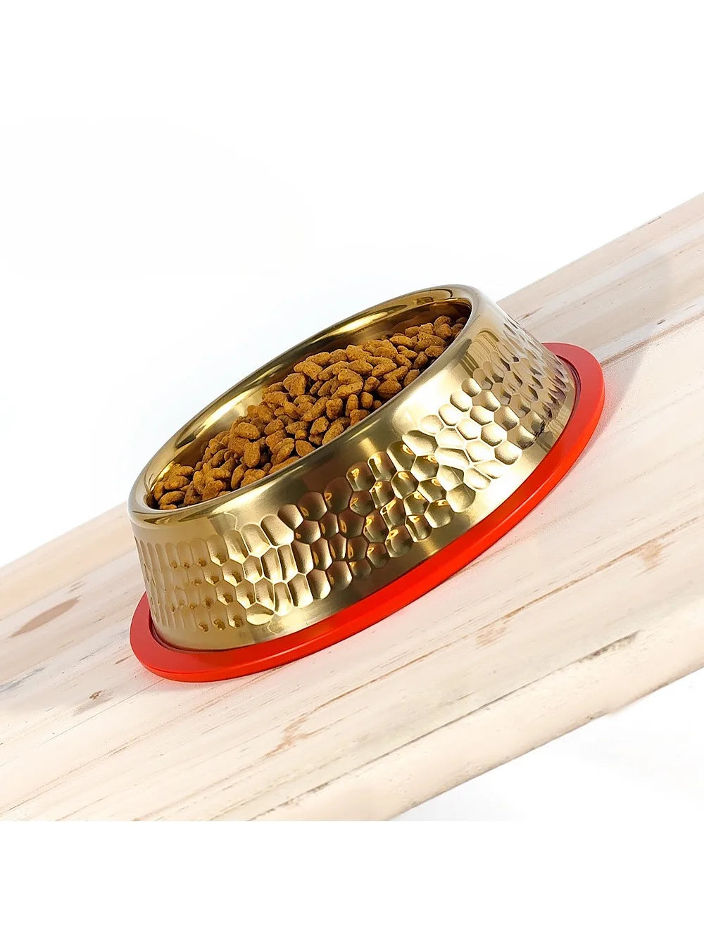 Goldbeschichteter Napf – Edelstahl Design – Grosses Volumen