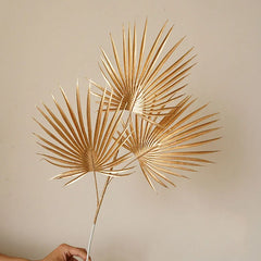 Goldene Blumenarrangement – Stilvolle Seide – 67-84 cm