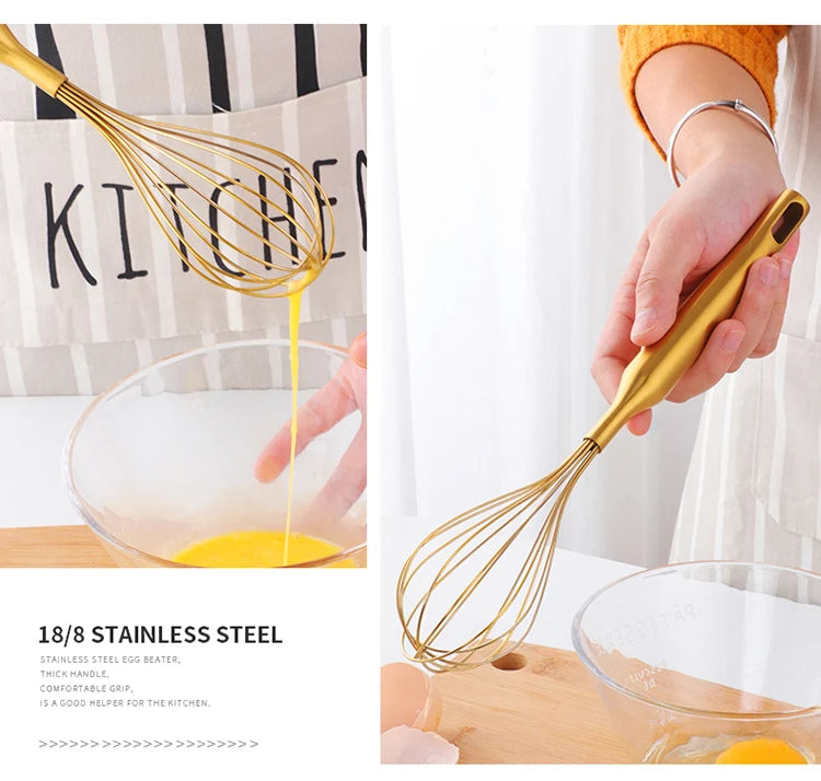 Goldene Küchenwerkzeuge – Edelstahl – Zuhause & Restaurant