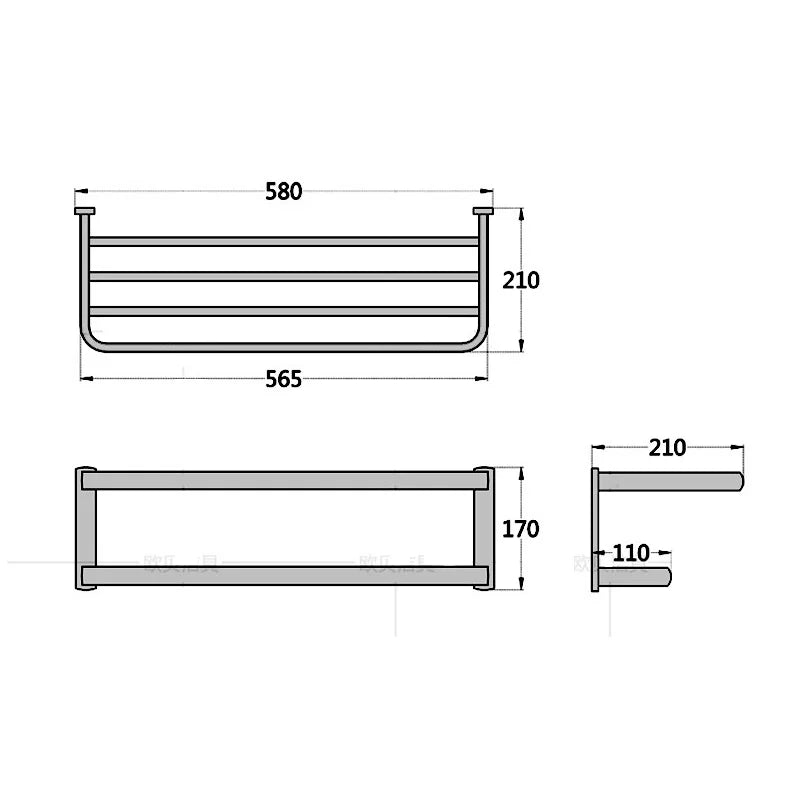 Goldenes Bad Hardware-Set – Metall Eleganz – Badezimmer