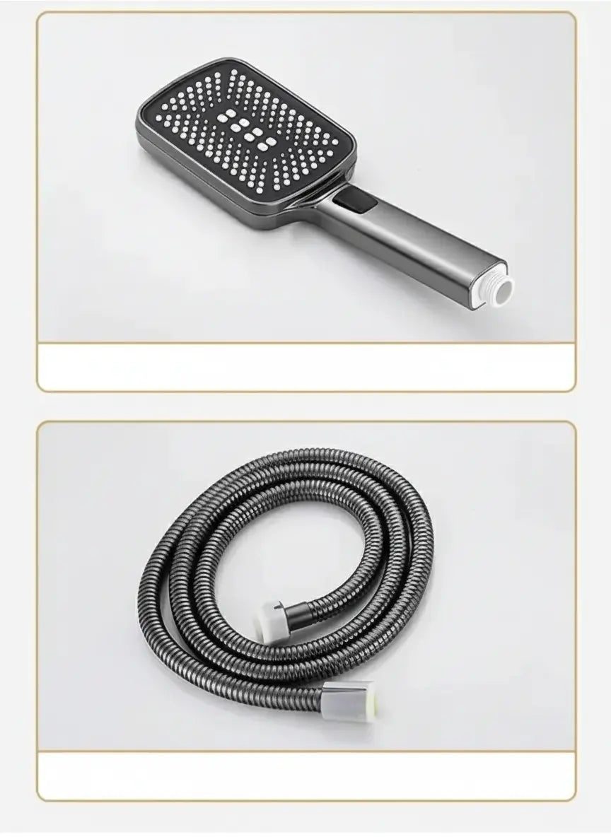 Goldenes Badezimmer-Set – Messing Wasserfall Wandmontage