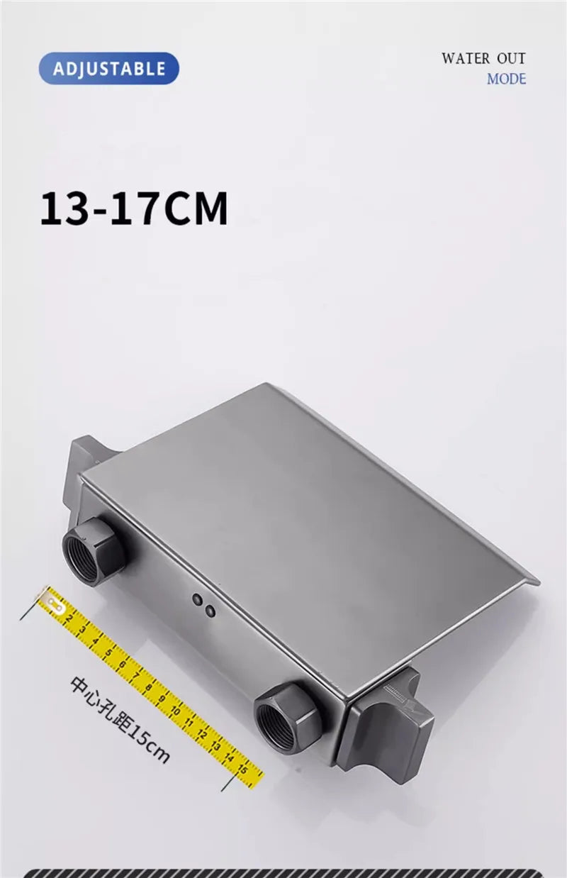 Goldenes Badezimmer-Set – Messing Wasserfall Wandmontage