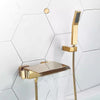 Goldenes Badezimmer-Set – Messing Wasserfall Wandmontage
