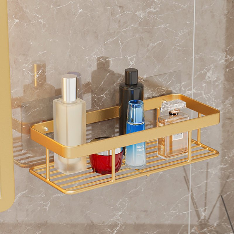 Goldenes Badezimmerregal – Eisen Wandmontage – 42cm