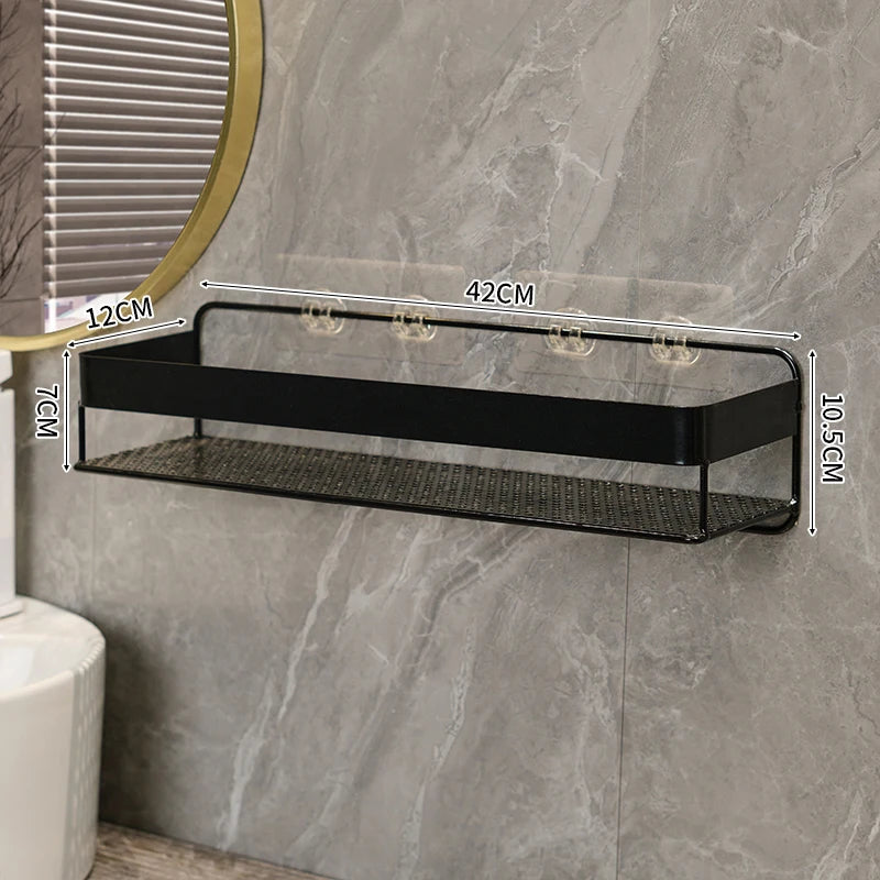 Goldenes Badezimmerregal – Eisen Wandmontage – 42cm