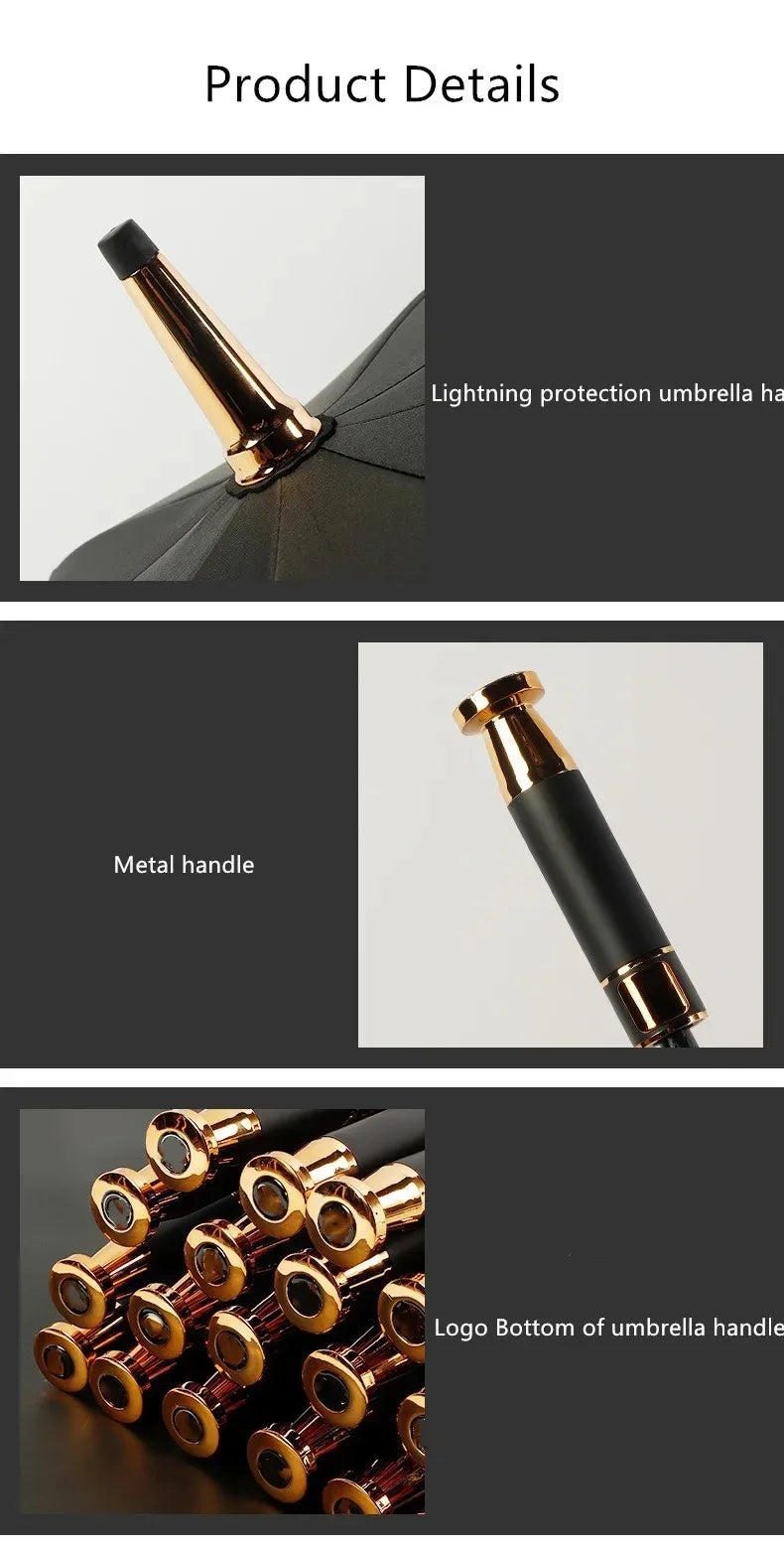 Golfschirm – Leichtes Luxus-Lederdesign