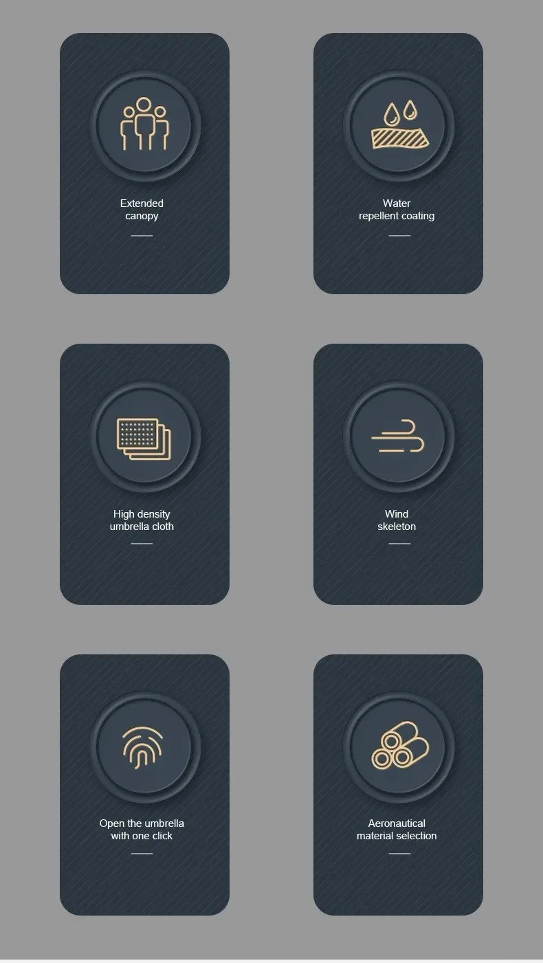 Golfschirm – Leichtes Luxus-Lederdesign