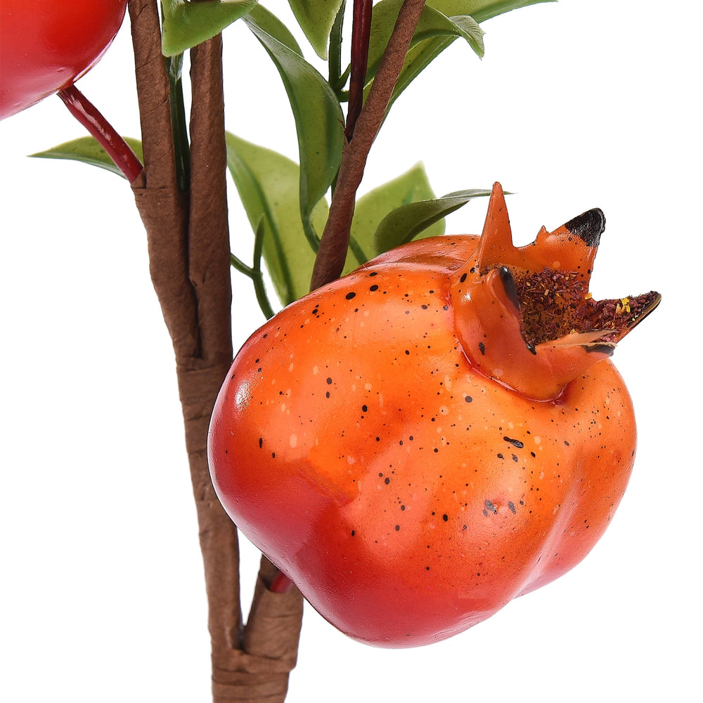 Granatapfelzweig Deko – Seide & Schaum – 60 cm für Innen