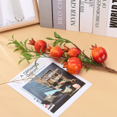 Granatapfelzweig Deko – Seide & Schaum – 60 cm für Innen