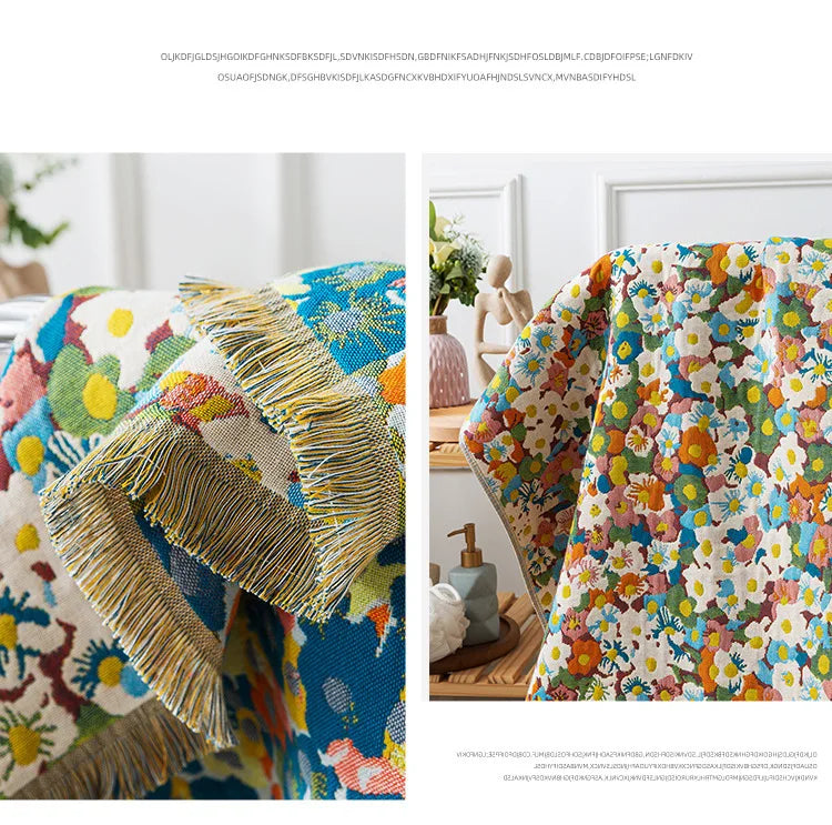 Grosses Baumwoll-Badetuch – Gauze-Quasten-Design 80x160 cm