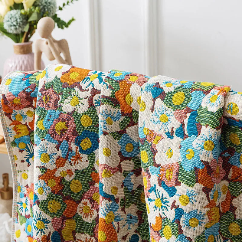 Grosses Baumwoll-Badetuch – Gauze-Quasten-Design 80x160 cm