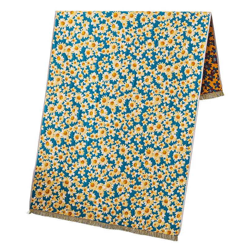 Grosses Baumwoll-Badetuch – Gauze-Quasten-Design 80x160 cm