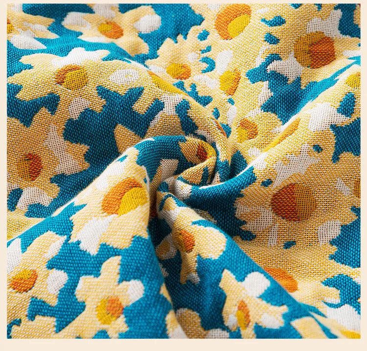 Grosses Baumwoll-Badetuch – Gauze-Quasten-Design 80x160 cm