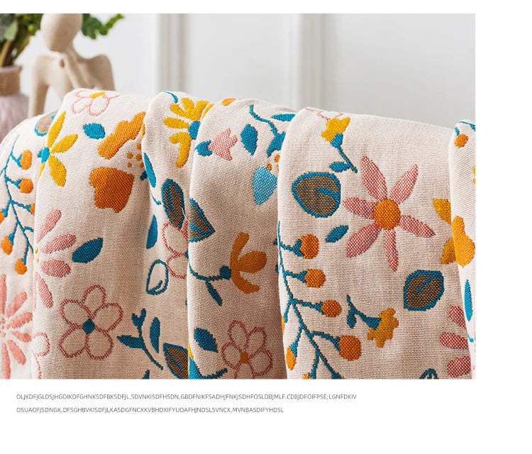 Grosses Baumwoll-Badetuch – Gauze-Quasten-Design 80x160 cm