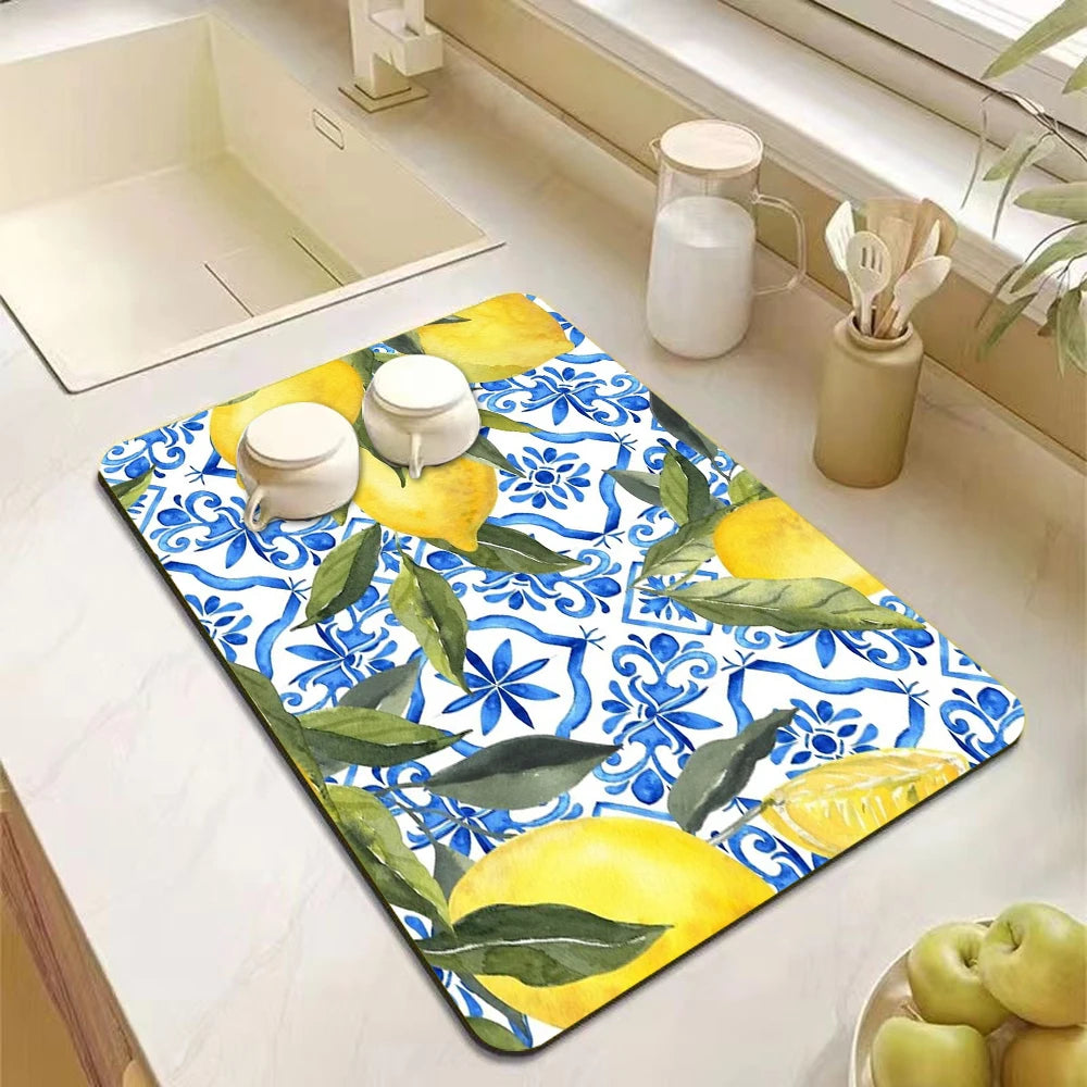 antibakterielle Gummi-Abtropfmatte in modernem Stil, Farbe: 7, Grösse: 40x60 cm