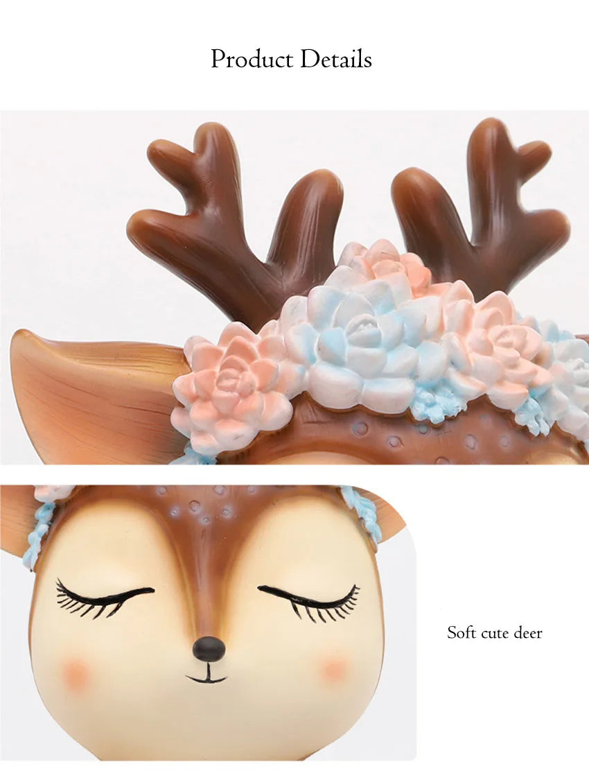 Cartoon Reh Papierhalter – Kreativ für die Wand