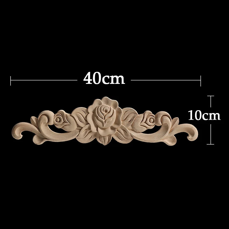 Holzapplikationen – Vintage Schnitzerei – Europäischer Stil