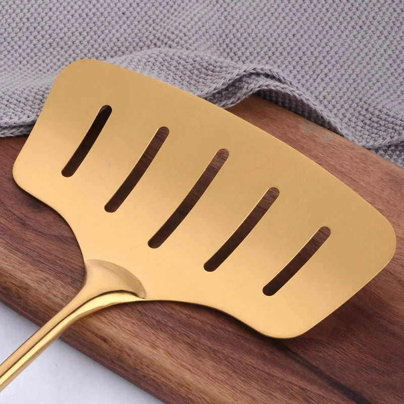 Kochwerkzeug-Set – Edelstahl Gold – Küchen-Eleganz