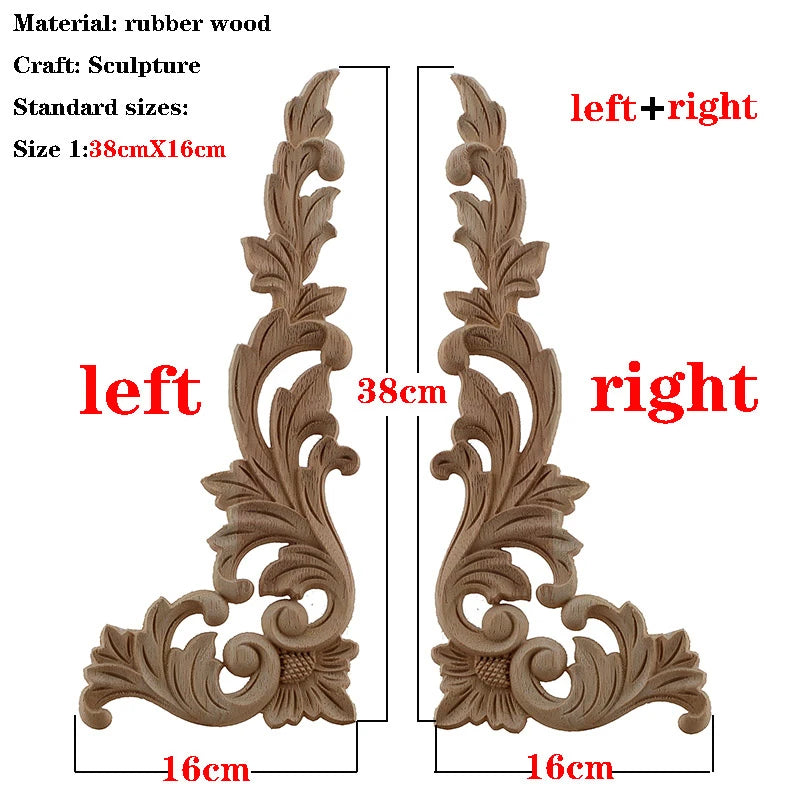 Holzapplikation geschnitzt – Retro-Nostalgie – Versch. Grössen