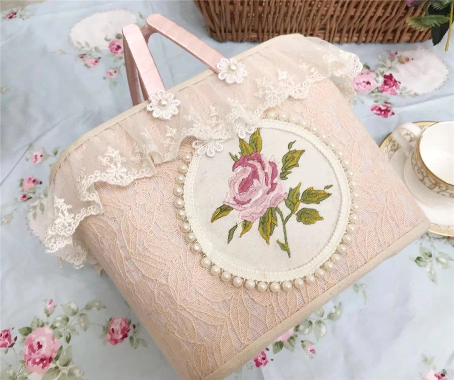 Französische Spitze Aufbewahrungsbox – Handgefertigtes Romantik Design