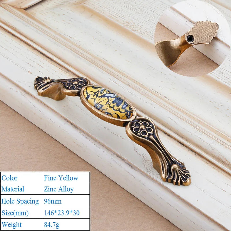 Chinesischer Kristallgriff – Zinklegierung – Verschiedene Grössen