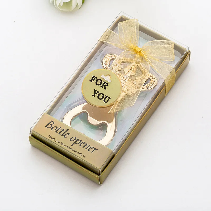 Flaschenöffner Gold Pistolenform – Hochzeitsgeschenk 12x6x2 cm