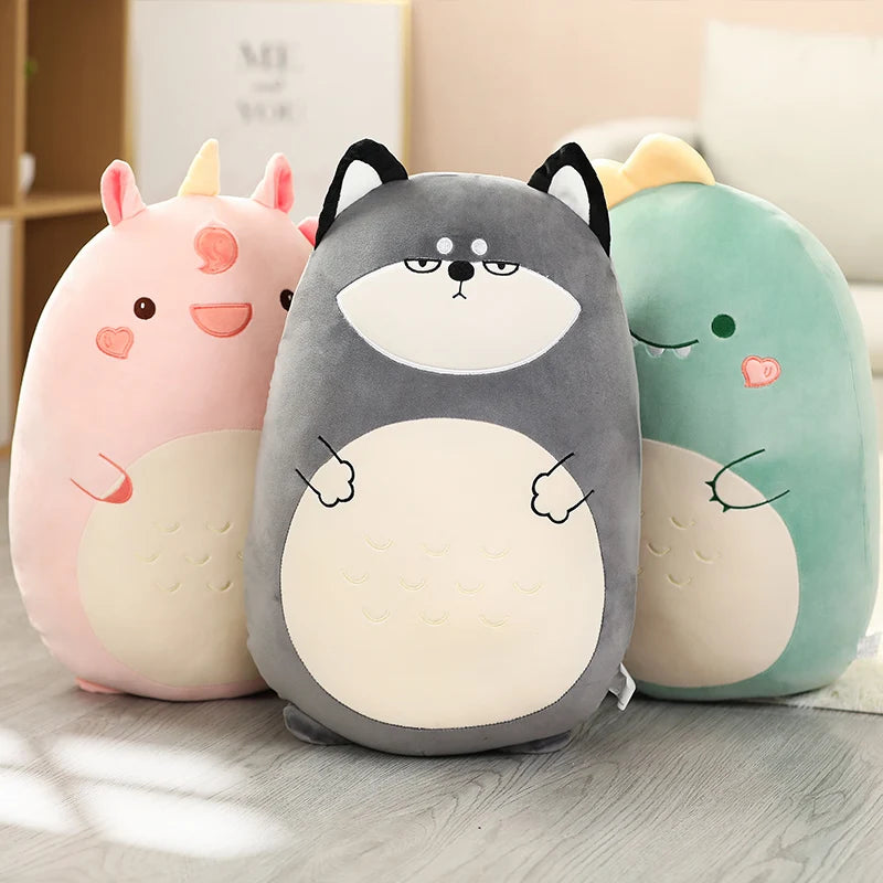 Kawaii Tier-Plüschkissen – Weiche Baumwolle 45/60cm