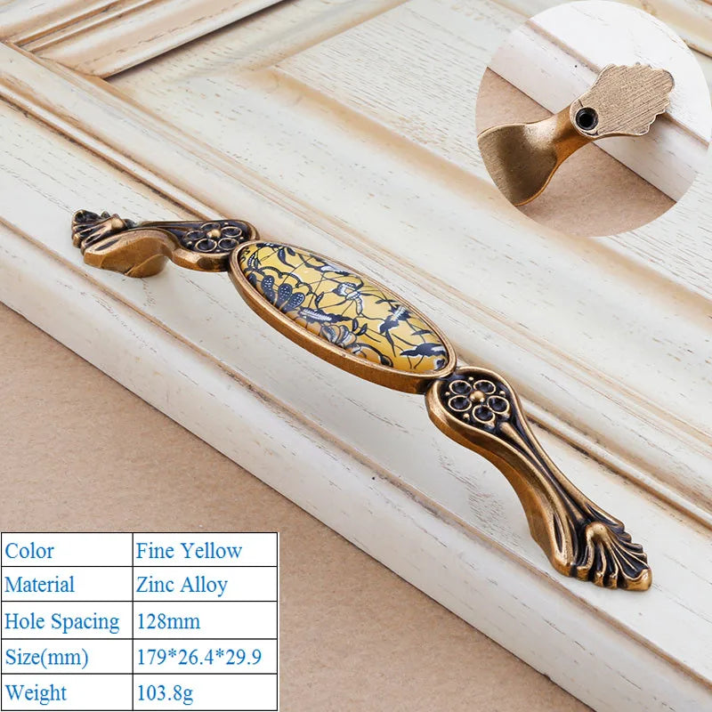 Chinesischer Kristallgriff – Zinklegierung – Verschiedene Grössen