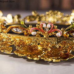 Schmucktablett aus Metall im Retro-Stil für Schmuck im Wohnzimmer