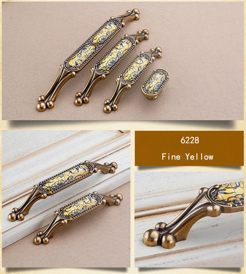 Chinesischer Kristallgriff – Zinklegierung – Verschiedene Grössen