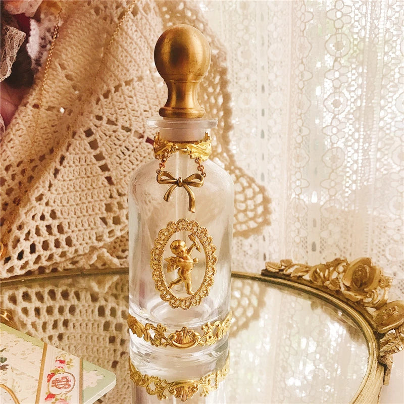 Parfümflasche – Vintage Handgemacht Messing & Glas