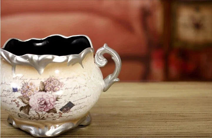 Luxuriöse Keramikvase – Europäischer Stil – Tischvase