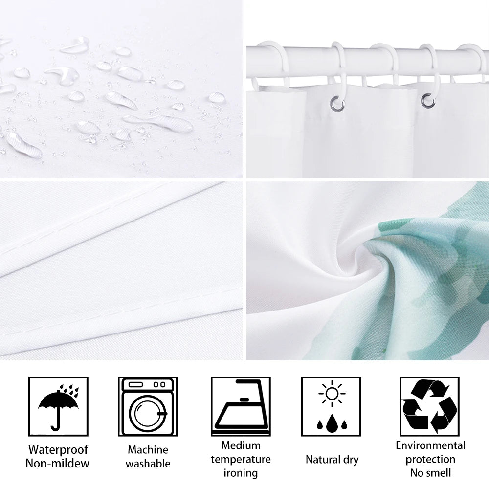 3D Duschvorhang – Marokkanischer Stil – 180x180cm