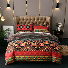 Mandala Bettbezug-Set - Polyester Boho Design - 150×200 bis 220×240
