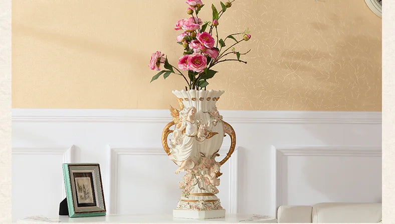 Luxus-Resin-Vase – Europäisches Design Gross